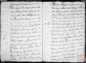 Página 27 y 28: Corresponde a a la microfilmación realizada por el CECOMi sobre las Respuestas Generales depositadas en Simancas e individualizada por pueblos según el Catastro