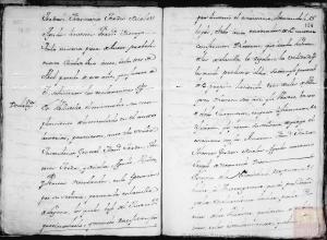 Página 33 y 34: Corresponde a a la microfilmación realizada por el CECOMi sobre las Respuestas Generales depositadas en Simancas e individualizada por pueblos según el Catastro