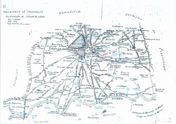Terminos de Laguna de Duero con fuentes y manantiales III
