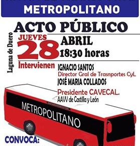 Acto informativo sobre el transporte público&nbsp;metropolitano