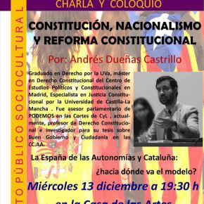Resumen de la Charla-Coloquio sobre la Constitución y los&nbsp;nacionalismos