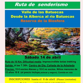 Excursión de senderismo al Valle de las&nbsp;Batuecas