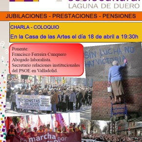 Charla-Coloquio: Jubilaciones, prestaciones y pensiones, a cargo de Francisco&nbsp;Ferreira