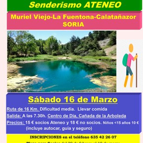 Excursión de senderismo a la Fuentona&nbsp;(Soria)