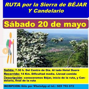 Excursión Ruta por la Sierra de Bejar y Candelario, el 20 de mayo de&nbsp;2023